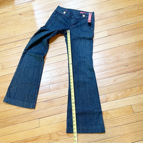 Vintage Y2K Yaso Womens Flare Leg Jeans Size 26 Inseam 32” Dark Wash NEW W TAGS - Picture 8 of 15